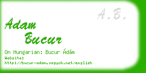 adam bucur business card